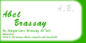 abel brassay business card